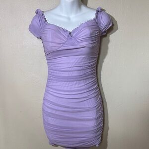 Windsor Lavender Ruched Dress